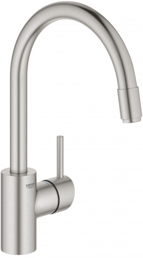 GROHE Kchenarmatur Concetto Einhebelmischer Supersteel mit Zugauslauf (32663DC3)