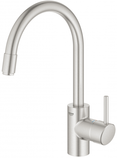 GROHE Kchenarmatur Concetto Einhebelmischer Supersteel mit Zugauslauf (32663DC3)