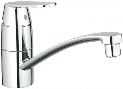 GROHE Kchenarmatur Eurosmart Cosmopolitan Einhebelmischer Chrom mit Festauslauf Niederdruck (31179000)