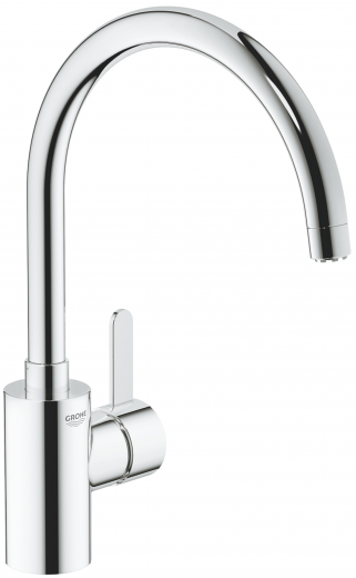 GROHE Kchenarmatur Eurosmart Cosmopolitan Einhebelmischer Chrom mit Festauslauf Niederdruck (31180000)