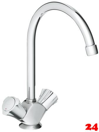 GROHE Kchenarmatur Costa Spltischbatterie Chrom Zweigriff Armatur (31831001)