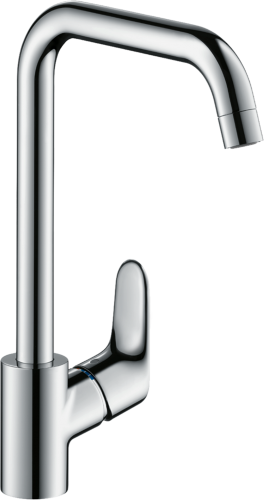 HANSGROHE Kchenarmatur Focus M41 Chrom Einhebelmischer 260 mit Festauslauf, 1jet Schwenkbereich einstellbar (31820000)