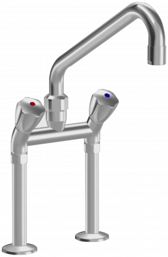 KWC Gastro CR K.24.42.43.000C74 Zweigriffmischer Gewerbe Gastroarmatur fr die Profikche