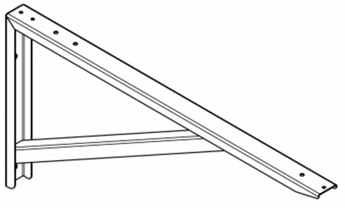 KWC PROFESSIONAL Maxima Einzelkonsole MAXB700 passend Maxima Gewerbesplen mit 700mm Tiefe