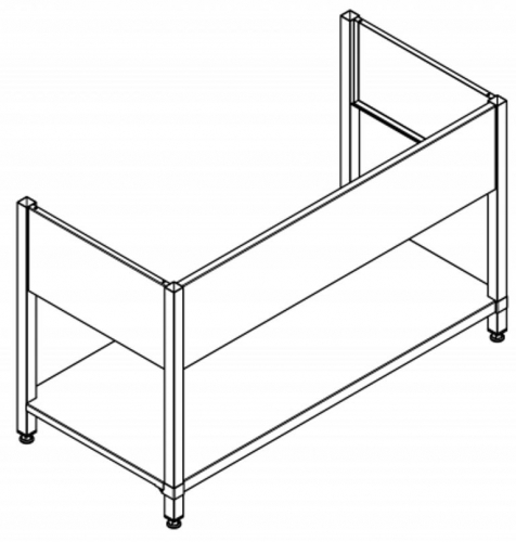 KWC PROFESSIONAL Maxima Untergestell MAXF140-70 passend zu Maxima Gewerbesplen MAXL112-140 und MAXL117-140