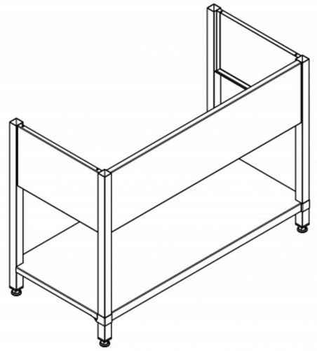 KWC PROFESSIONAL Maxima Untergestell MAXF120-60 passend zu Maxima Gewerbesplen MAXS200-120, MAXS112-120, MAXS117-120