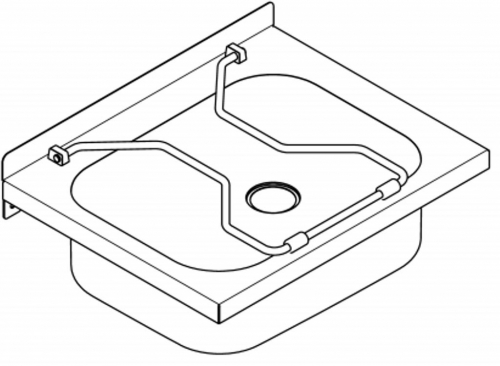 KWC PROFESSIONAL Sirius Wandausgussbecken BS302 Ausgussbecken fr Wandmontage mit Klapprost