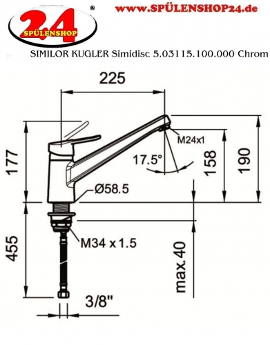 SIMILOR KUGLER Simidisc 5.03115.100.000 Chrom