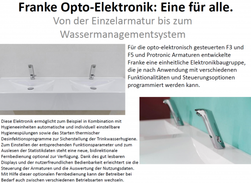 KWC PROFESSIONAL Protronic-S Elektronik-Standventil AQUA135 DN 15 fr Waschanlagen, opto-elektronisch gesteuert mit Wandeinbau-Netzteil