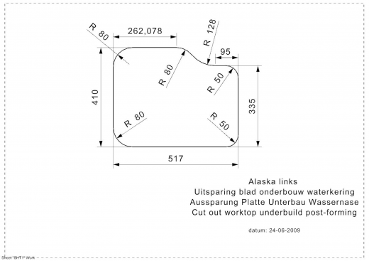 REGINOX Kchensple Alaska Unterbausple Edelstahl Beckenseite auswhlbar Siebkorb als Stopfenventil