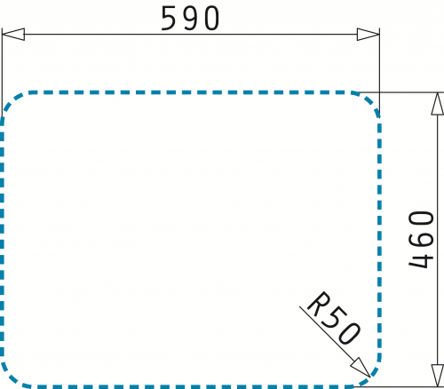 PYRAMIS Kchensple Space Plus 1B Einbausple / Edelstahlsple Siebkorb als Stopfenventil