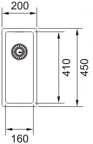 FRANKE Kchensple Box BXX 210/110-16 Edelstahlsple 3 in 1 (Einbau, Unterbau, Flchenbndig) Siebkorb als Druckknopfventil