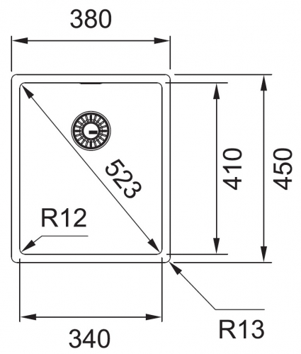 FRANKE Kchensple Box BXX 210/110-34 Edelstahlsple 3 in 1 (Einbau, Unterbau, Flchenbndig) Siebkorb als Stopfenventil