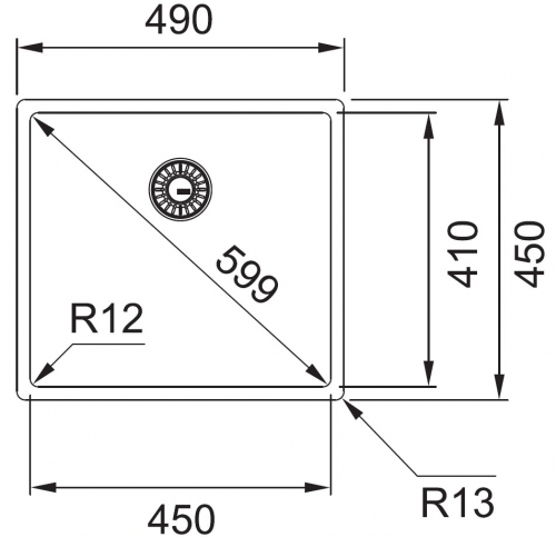 FRANKE Kchensple Box BXX 210-45/110-45 Edelstahlsple 3 in 1 (Einbau, Unterbau, Flchenbndig) Siebkorb als Druckknopfventil