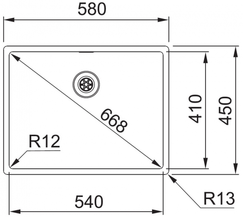 FRANKE Kchensple Box BXX 210/110-54 Edelstahlsple 3 in 1 (Einbau, Unterbau, Flchenbndig) Siebkorb als Stopfenventil