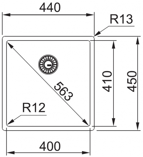 FRANKE Kchensple Box BXX 210/110-40 Edelstahlsple 3 in 1 (Einbau, Unterbau, Flchenbndig) Siebkorb als Druckknopfventil