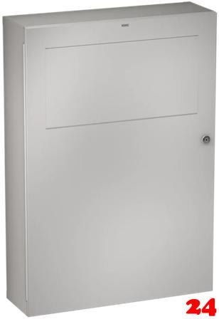 KWC PROFESSIONAL Rodan Abfallbehlter RODX606 fr die Aufputzmontage Fassungsvermgen zirka 45 Liter