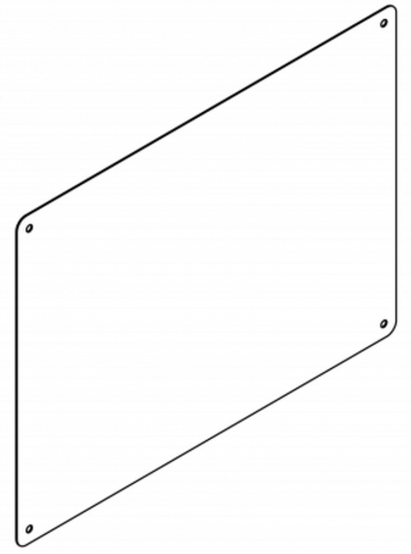 KWC PROFESSIONAL Spiegel CHRH401 Spiegel aus Chromnickelstahl hochglanzpoliert Materialstrke 1,0 mm