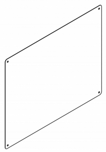 KWC PROFESSIONAL Spiegel CHRH501 Spiegel aus Chromnickelstahl hochglanzpoliert Materialstrke 1,0 mm