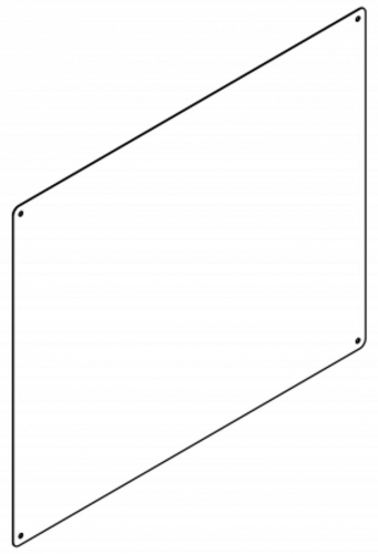 KWC PROFESSIONAL Spiegel CHRH601 Spiegel aus Chromnickelstahl hochglanzpoliert Materialstrke 1,0 mm