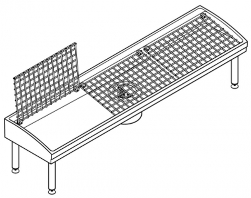 KWC PROFESSIONAL Sirius Schuh- und Stiefelreinigungsanlage SIRW731A aus Mineralgranit fr 3 Reinigungspltze