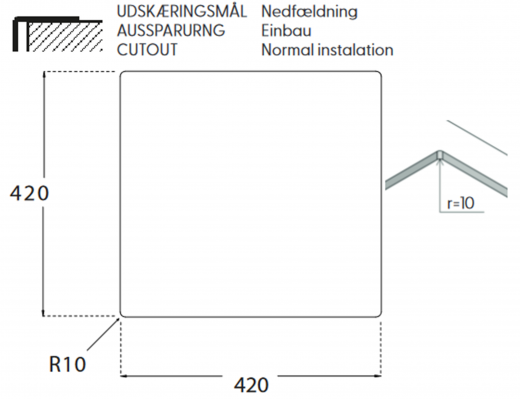 BERNUS Kchensple Cubus 400 Soft Einbausple Edelstahl 3 in 1 mit Flachrand Siebkorb als Stopfenventil