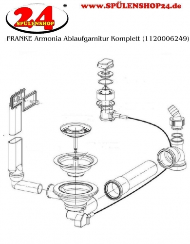 FRANKE Ablaufgarnitur 1x 3,5