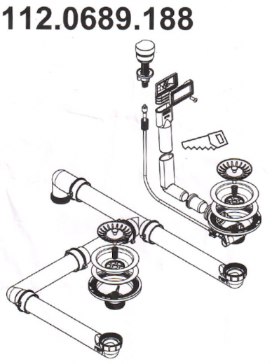 FRANKE Ablaufgarnitur 2x 3,5