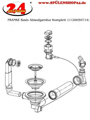 FRANKE Ablaufgarnitur 1x 3,5