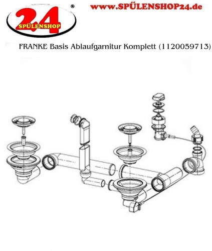 FRANKE Ablaufgarnitur 2x 3,5