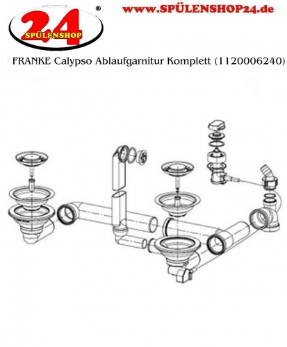 FRANKE Ablaufgarnitur 2x 3,5