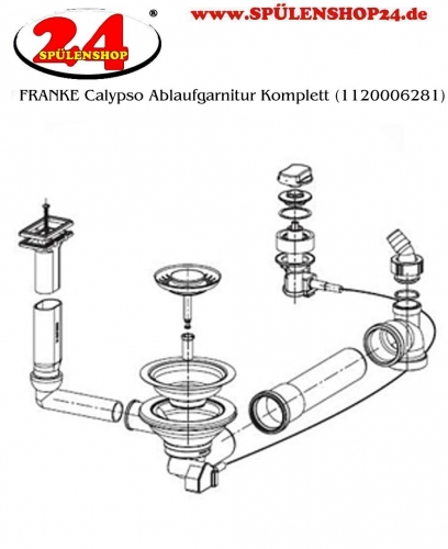 FRANKE Ablaufgarnitur 1x 3,5