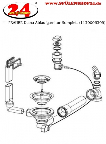 FRANKE Ablaufgarnitur 1x 3,5