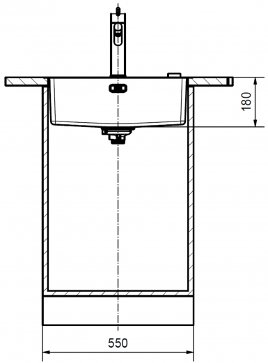 FRANKE Kchensple Maris MRX 210-50 Edelstahlsple Slimtop / Flchenbndig mit Siebkorb als Drehknopfventil