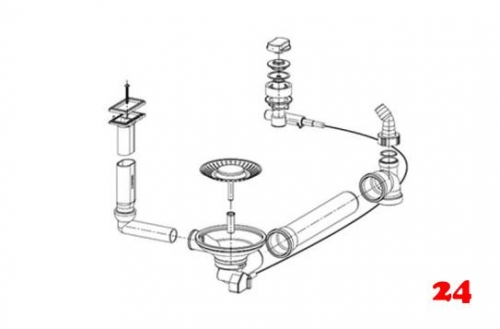 FRANKE Ablaufgarnitur Integral 1x 3,5