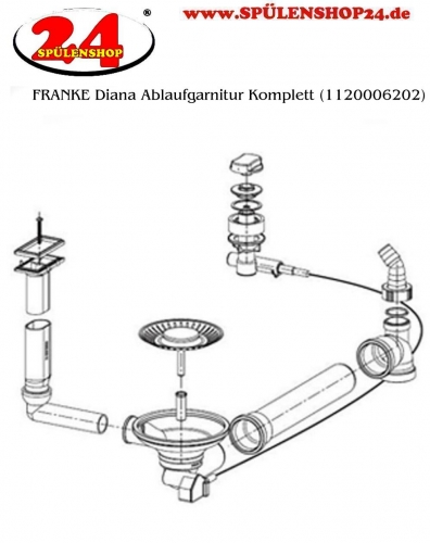 FRANKE Ablaufgarnitur Integral 1x 3,5