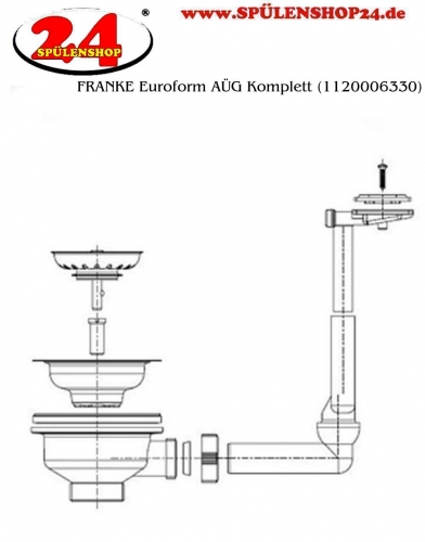 FRANKE Ablaufgarnitur 1x 3,5