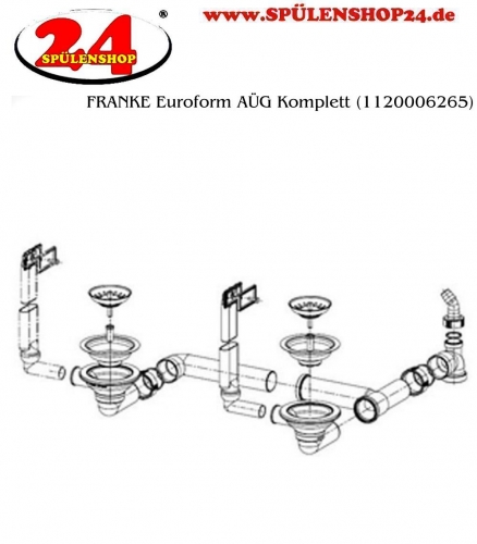 FRANKE Ablaufgarnitur. 1x 3,5