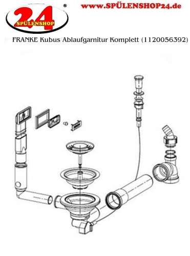 FRANKE Ablaufgarnitur 1x 3,5