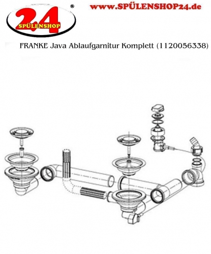 FRANKE Ablaufgarnitur 2x 3,5