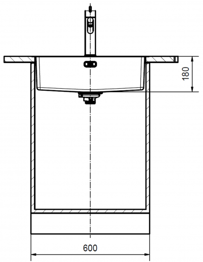 FRANKE Kchensple Maris MRX 210-55 Edelstahlsple Slimtop / Flchenbndig mit Siebkorb als Stopfenventil