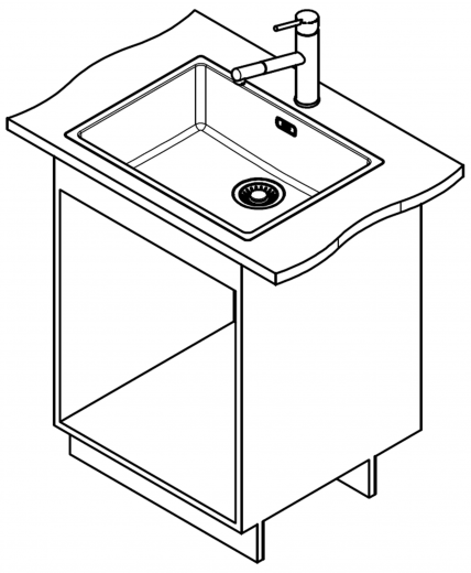 FRANKE Kchensple Maris MRX 210-55 Edelstahlsple Slimtop / Flchenbndig mit Siebkorb als Stopfenventil