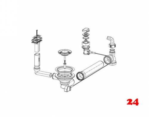 FRANKE Ablaufgarnitur 1x 3,5