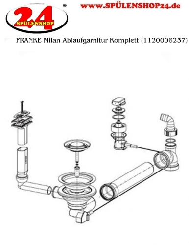 FRANKE Ablaufgarnitur 1x 3,5