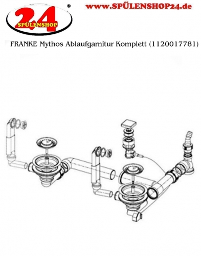 FRANKE Ablaufgarnitur 2x 3,5