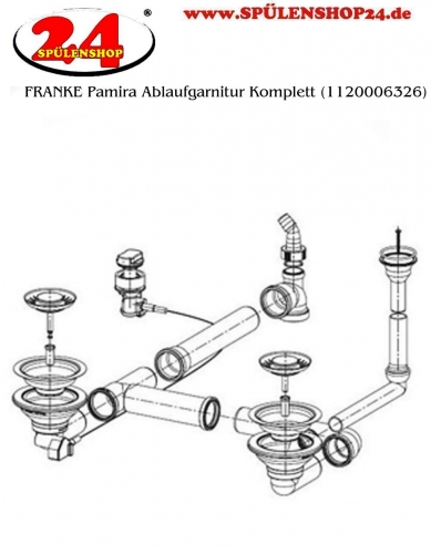 FRANKE Ablaufgarnitur 2x 3,5