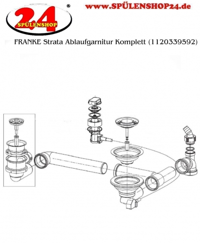 FRANKE Ablaufgarnitur 1x 3,5