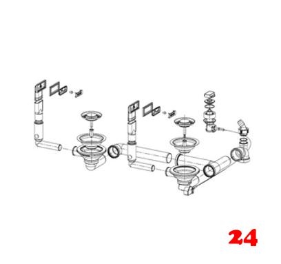 FRANKE Ablaufgarnitur 2x 3,5