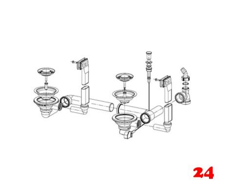 FRANKE Ablaufgarnitur 2x 3,5