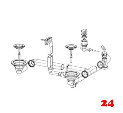 FRANKE Ablaufgarnitur Integral 2x 3,5